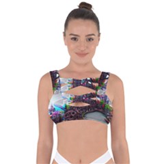 Abstract Art Psychedelic Art Experimental Bandaged Up Bikini Top by Uceng