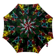 Abstract Color Texture Creative Hook Handle Umbrellas (large) by Uceng