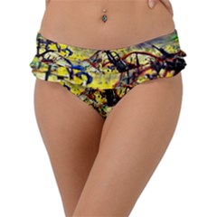 Abstract Arts Psychedelic Art Experimental Frill Bikini Bottoms by Uceng