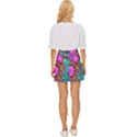 Abstract Art Psychedelic Experimental Mini Front Wrap Skirt View4