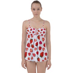 Strawberries Babydoll Tankini Set by SychEva