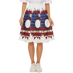 Us Flag Flower Sunshine Flag America Usa Classic Short Skirt by Wegoenart