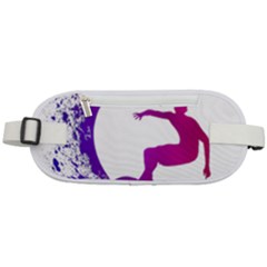 Wave Surfer Surfing Sport Athlete Water Sea Rounded Waist Pouch by Wegoenart