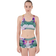 Frog Animal Sun Amphibian Figure Digital Art Work It Out Gym Set by Wegoenart