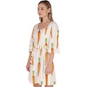 Carrot Velour Kimono Dress View2