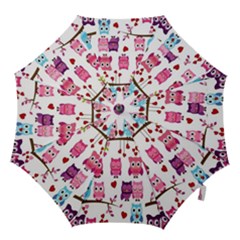 Owl Pattern Hook Handle Umbrellas (medium) by Salman4z