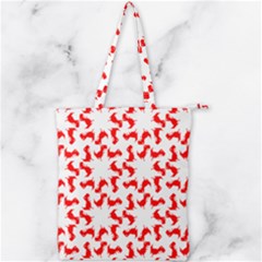 Lonely T-rex Dinosaur Dinosaur Game Pattern Double Zip Up Tote Bag by Ravend