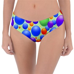 Background Pattern Design Colorful Bubbles Reversible Classic Bikini Bottoms by Ravend