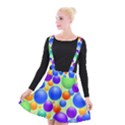 Background Pattern Design Colorful Bubbles Suspender Skater Skirt View1
