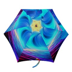 Art Fantasy Painting Colorful Pattern Design Mini Folding Umbrellas by Ravend