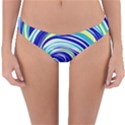 Pattern Design Swirl Watercolor Art Reversible Hipster Bikini Bottoms View1