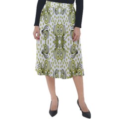 Background Pattern Texture Design Wallpaper Classic Velour Midi Skirt  by Ravend