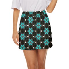 Pattern Design Scrapbooking Colorful Stars Mini Front Wrap Skirt by Ravend