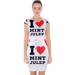 I Love Mint Julep Capsleeve Drawstring Dress  by ilovewhateva