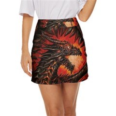 Dragon Mini Front Wrap Skirt by Salman4z