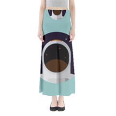 Astronaut Space Astronomy Universe Full Length Maxi Skirt by Salman4z