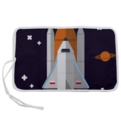Rocket Space Universe Spaceship Pen Storage Case (s) by Salman4z