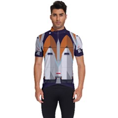Rocket Space Universe Spaceship Men s Short Sleeve Cycling Jersey by Salman4z