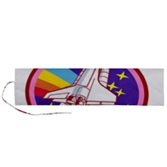 Badge Patch Pink Rainbow Rocket Roll Up Canvas Pencil Holder (l) by Salman4z