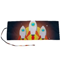 Rocket Take Off Missiles Cosmos Roll Up Canvas Pencil Holder (s) by Salman4z