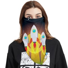 Rocket Take Off Missiles Cosmos Face Covering Bandana (triangle) by Salman4z