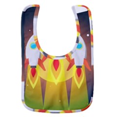 Rocket Take Off Missiles Cosmos Baby Bib by Salman4z