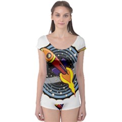 Rocket Space Clipart Illustrator Boyleg Leotard  by Salman4z