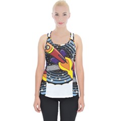 Rocket Space Clipart Illustrator Piece Up Tank Top by Salman4z