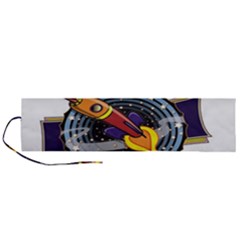 Rocket Space Clipart Illustrator Roll Up Canvas Pencil Holder (l) by Salman4z