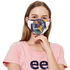 Rocket Space Clipart Illustrator Fitted Cloth Face Mask (adult) by Salman4z