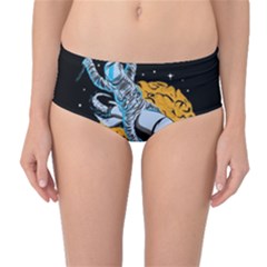 Astronaut Planet Space Science Mid-waist Bikini Bottoms by Salman4z