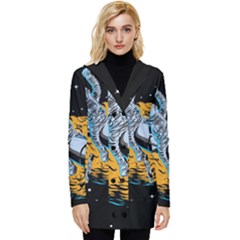 Astronaut Planet Space Science Button Up Hooded Coat  by Salman4z