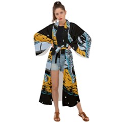 Astronaut Planet Space Science Maxi Kimono by Salman4z