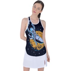 Astronaut Planet Space Science Racer Back Mesh Tank Top by Salman4z