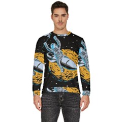 Astronaut Planet Space Science Men s Fleece Sweatshirt by Salman4z