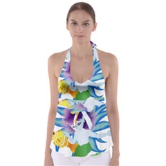 Mermaid Fantasy Undersea Merman Babydoll Tankini Top by Salman4z