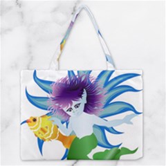 Mermaid Fantasy Undersea Merman Zipper Medium Tote Bag by Salman4z