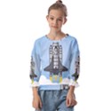 Rocket Shuttle Spaceship Science Kids  Cuff Sleeve Top View1