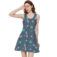 Bons Foot Prints Pattern Background Inside Out Racerback Dress by Salman4z