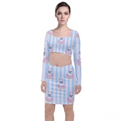 French Bulldog Dog Seamless Pattern Top And Skirt Sets by Salman4z