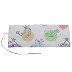 Cartoon Bird Cute Doodle Bird Roll Up Canvas Pencil Holder (s) by Salman4z