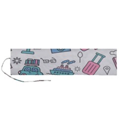 Transportation Seamless Pattern Roll Up Canvas Pencil Holder (l) by Salman4z