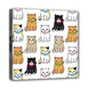 Cat Kitten Seamless Pattern Mini Canvas 8  x 8  (Stretched) View1