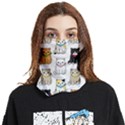 Cat Kitten Seamless Pattern Face Covering Bandana (Two Sides) View1