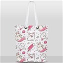 Cute Animal Seamless Pattern Kawaii Doodle Style Full Print Rope Handle Tote (Small) View2