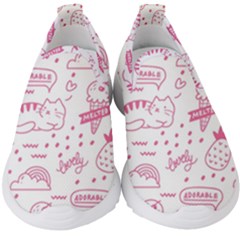 Cute-girly-seamless-pattern Kids  Slip On Sneakers by Salman4z