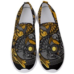 Yin-yang-owl-doodle-ornament-illustration Men s Slip On Sneakers by Salman4z