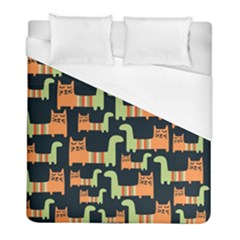 Seamless-pattern-with-cats Duvet Cover (full/ Double Size) by Salman4z