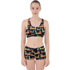 Seamless-pattern-with-cats Work It Out Gym Set by Salman4z