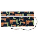 Seamless-pattern-with-cats Roll Up Canvas Pencil Holder (S) View2